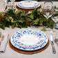 Millefleur fine bone china pudding plate