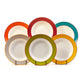 Mixed Six Kelling fine bone china rimmed soup bowls