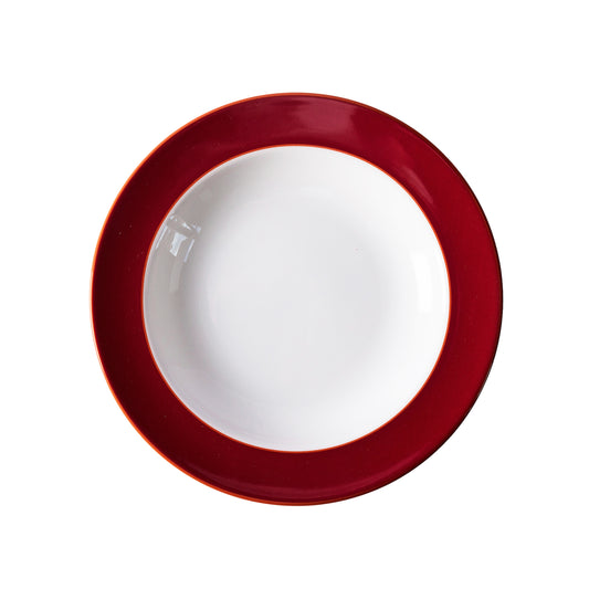 Raspberry fine bone china soup bowl