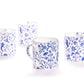 Set of four Millefleur fine bone china mugs
