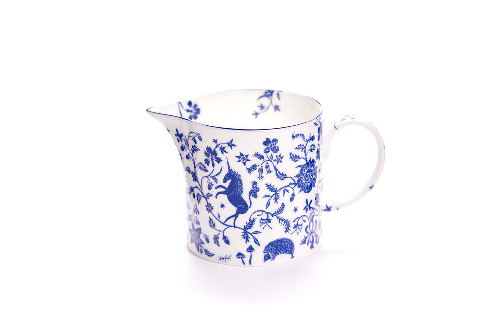 Millefleur fine bone china teapot & milk jug