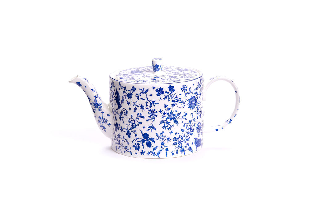 Millefleur fine bone china teapot & milk jug