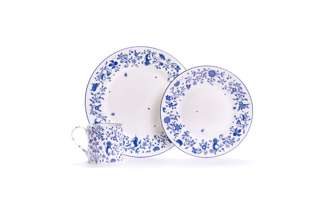 Millefleur fine bone china dinner plate