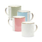 Mixed set of four classic fine bone china mugs