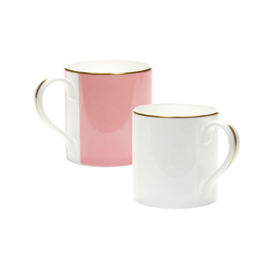 Pair of classic fine bone china mugs