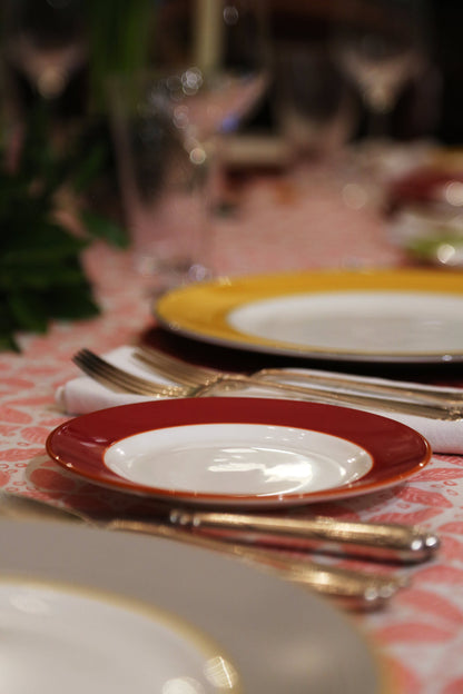 Raspberry fine bone china side plate