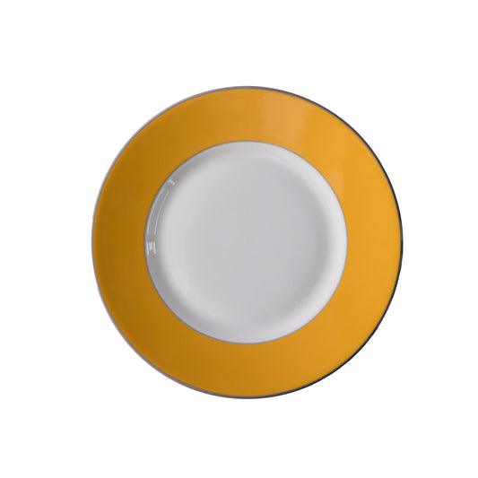 Yolk fine bone china pudding plate