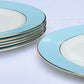 Sky Blue fine bone china dinner plate