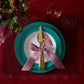Teal fine bone china dinnerware set